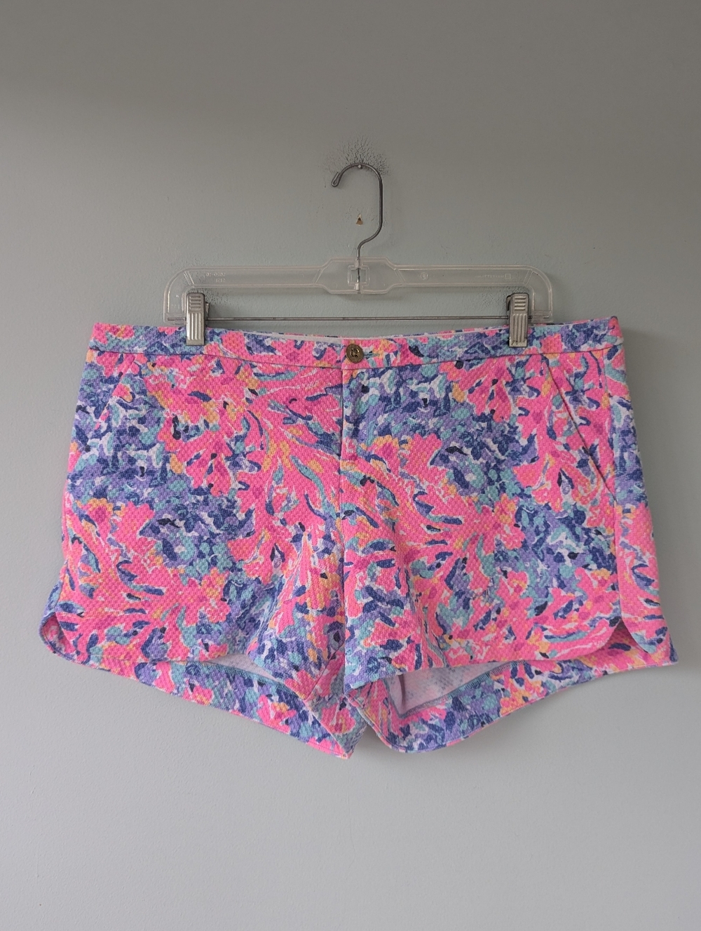 Lilly Pulitzer Women's Adie Colorful Textured Casual Shorts - Picture 3 of 9